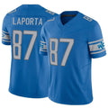 Custom #87 Blue DET Football Shirt Top