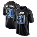 Custom #91 Black DET Football Shirt Top