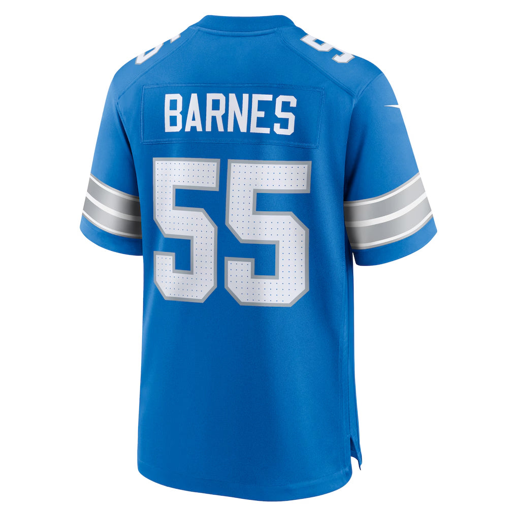 Custom #55 Blue DET Football Shirt Top