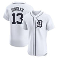 Custom #13 White DET Baseball Shirt Top