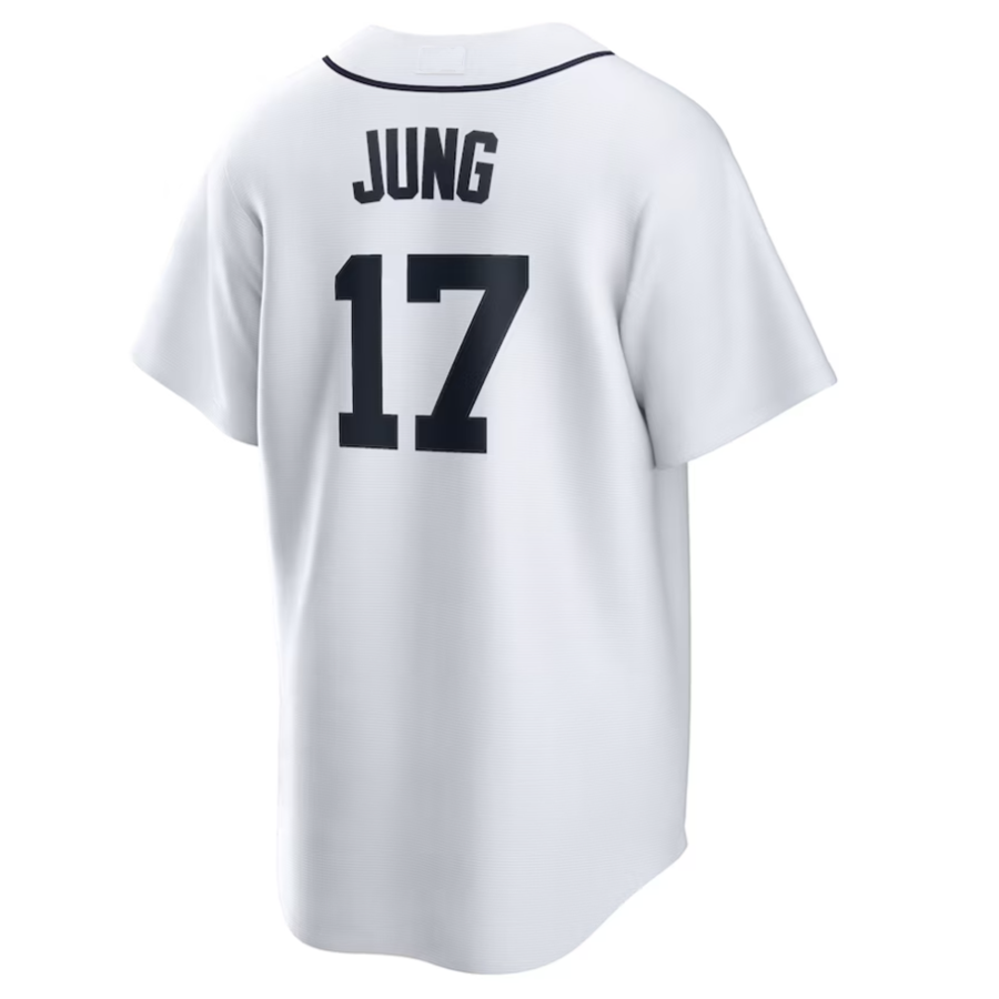 Custom #17 White DET Baseball Shirt Top
