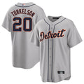 Custom #20 Gray DET Baseball Shirt Top