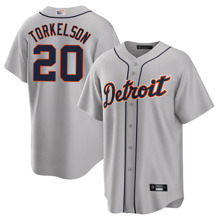 Custom #20 Gray DET Baseball Shirt Top