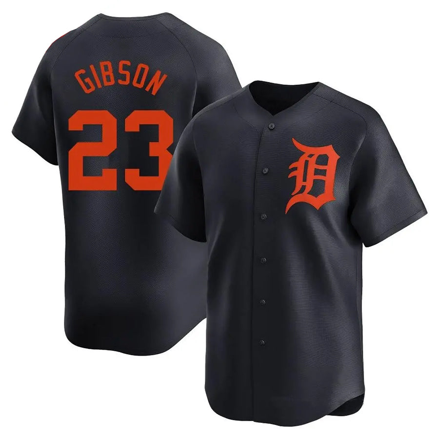 Custom #23 Navy DET Baseball Shirt Top