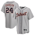Custom #24 Gray DET Baseball Shirt Top
