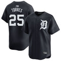 Custom #25 Navy DET Baseball Shirt Top
