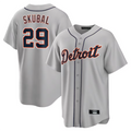 Custom #29 Gray DET Baseball Shirt Top