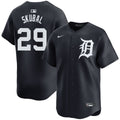 Custom #29 Navy DET Baseball Shirt Top