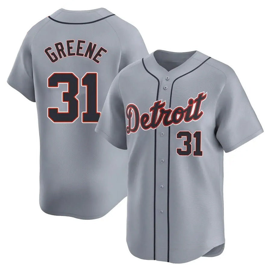 Custom #31 Gray DET Baseball Shirt Top