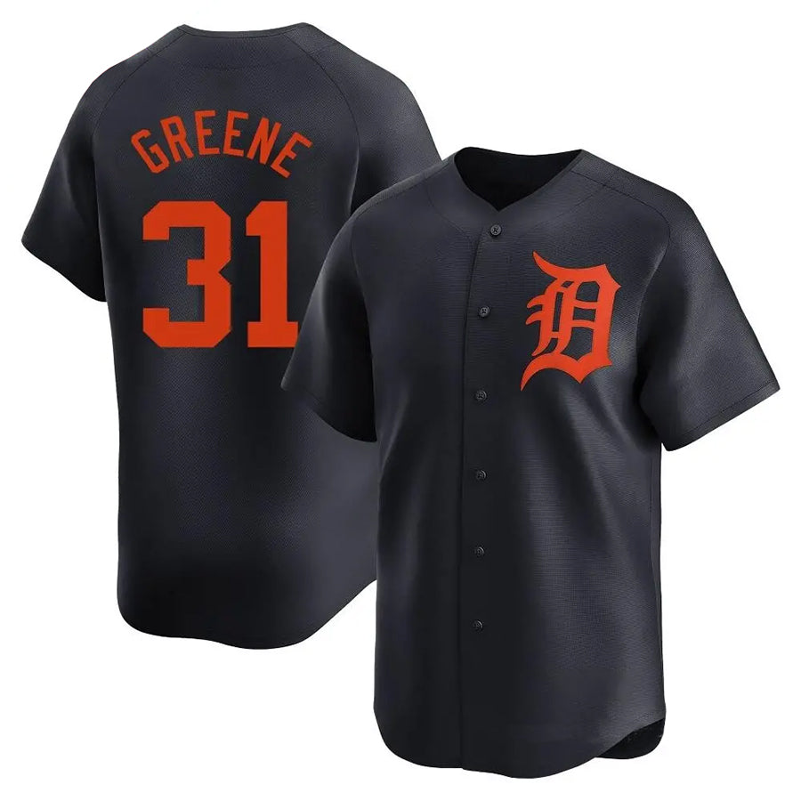 Custom #31 Navy DET Baseball Shirt Top