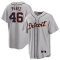 Custom #46 Gray DET Baseball Shirt Top