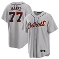 Custom #77 Gray DET Baseball Shirt Top