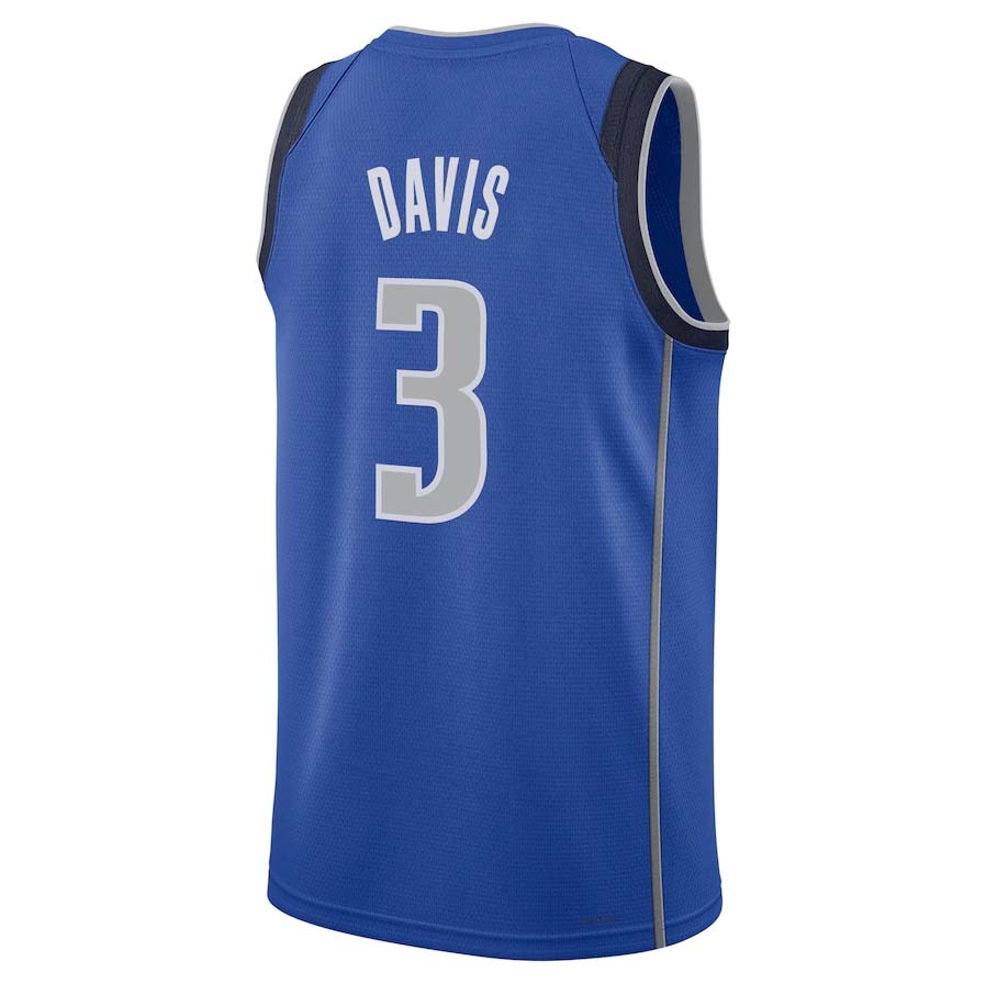 D.Mavericks #3 Anthony Davis Icon Swingman Jersey ¨C Unisex Stitched American Basketball Jersey