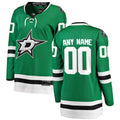 Custom D.Stars Supporters Branded Home Breakaway Jersey Green Stitched American Hockey Jerseys