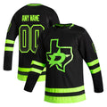 Custom D.Stars Supporters Branded Home Breakaway Jersey Green Stitched American Hockey Jerseys