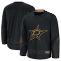 D.Stars Supporters 2024 Military Appreciation Practice Jersey - Black Stitched American Hockey Jerseys