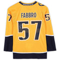 N.Predators #57 Dante Fabbro Supporters Authentic Autographed  Gold Stitched American Hockey Jerseys