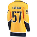 N.Predators #57 Dante Fabbro Supporters Branded Home Breakaway Player Jersey Gold Stitched American Hockey Jerseys