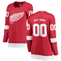 Custom D.Red Wings Supporters Branded Home Breakaway Jersey Red Stitched American Hockey Jerseys
