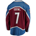 C.Avalanche #7 Devon Toews Supporters Branded Home Breakaway Player Jersey  Burgundy Stitched American Hockey Jerseys