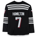NJ.Devils #7 Dougie Hamilton Supporters Authentic Autographed Branded Alternate Breakaway Jersey Black Stitched American Hockey Jerseys