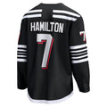 NJ.Devils #7 Dougie Hamilton Supporters Branded Alternate Premier Breakaway Player Jersey Black Hockey Jerseys