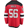 NJ.Devils #56 Erik Haula Supporters Branded Home Breakaway Player Jersey Red Stitched American Hockey Jerseys