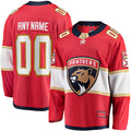 Custom F.Panthers Supporters Branded Home Breakaway Jersey Red Stitched American Hockey Jerseys