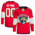 Custom F.Panthers Home Primegreen Authentic Pro Jersey Red Stitched American Hockey Jerseys