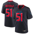 Custom #51 Navy HOU Football Shirt Top
