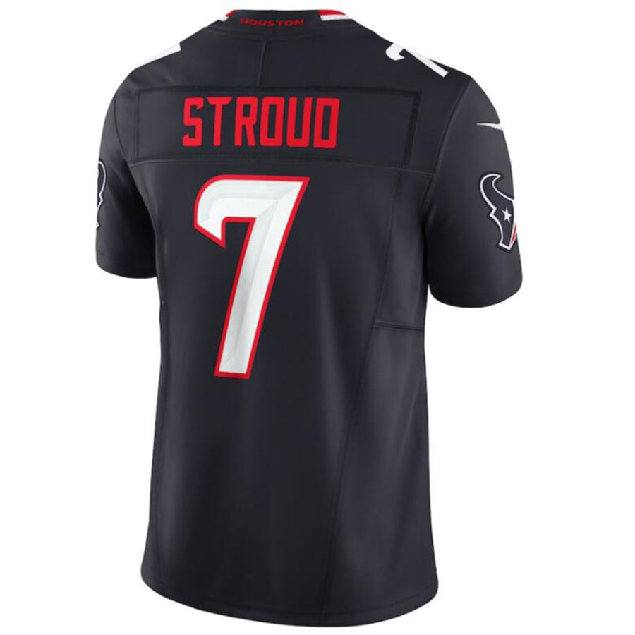 Custom #7 Navy HOU Football Shirt Top