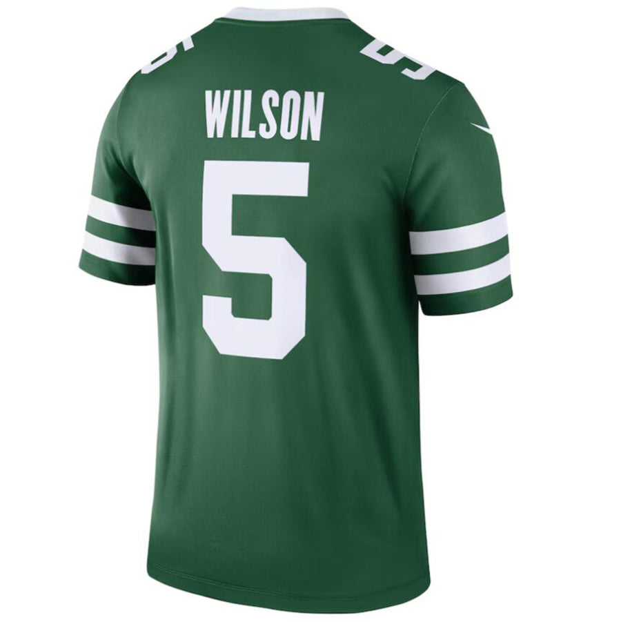 Custom #5 Green NYJ Football Shirt Top