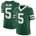 Custom #5 Green NYJ Football Shirt Top