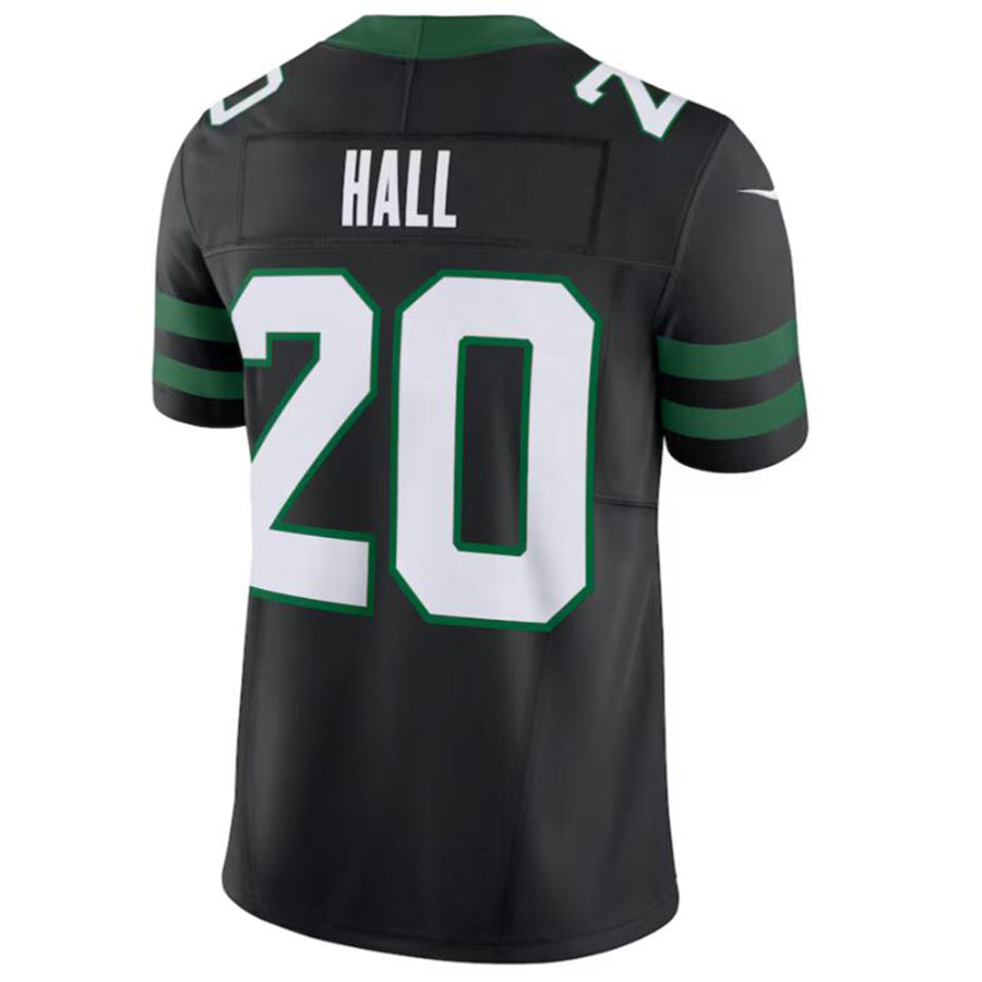 Custom #20 Black NYJ Football Shirt Top