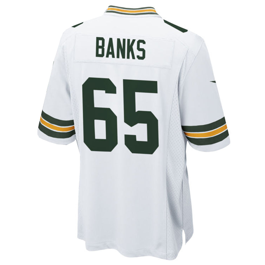 Custom #65 White GB Football Shirt Top