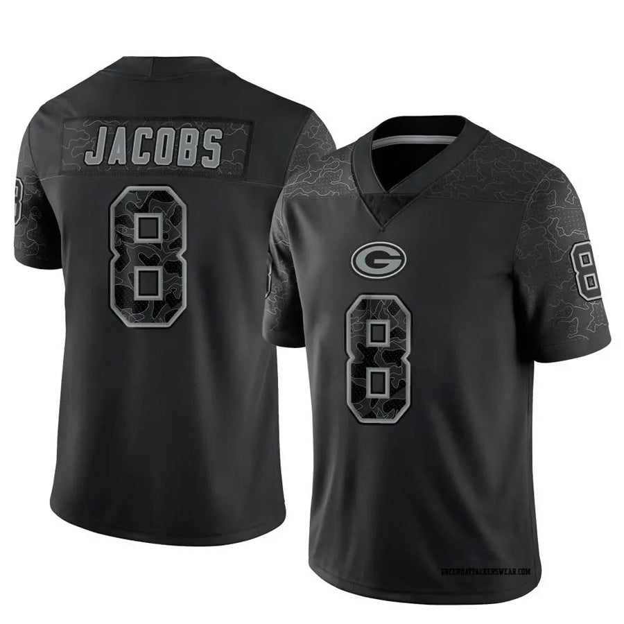 Custom #8 Black GB Football Shirt Top