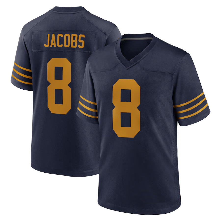 Custom #8 Navy 1923 GB Football Shirt Top