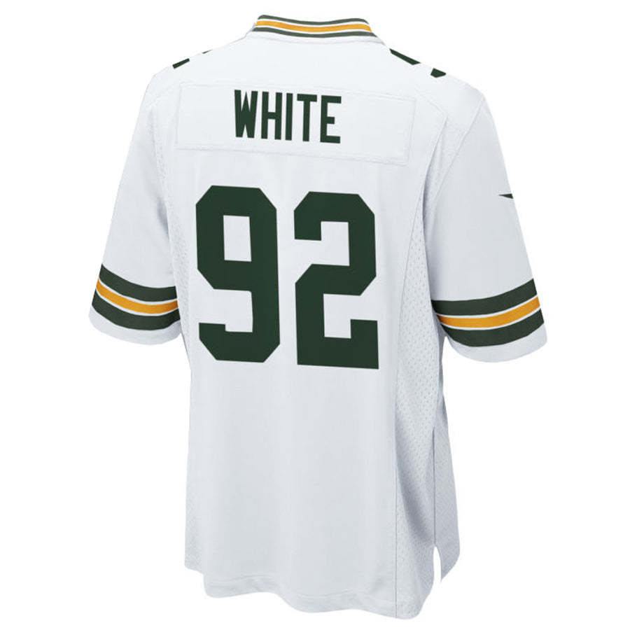 Custom #92 White GB Football Shirt Top