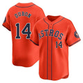 Custom #14 Orange HOU Baseball Shirt Top