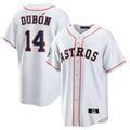 Custom #14 White HOU Baseball Shirt Top