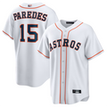 Custom #15 White HOU Baseball Shirt Top