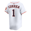 Custom #1 White HOU Baseball Shirt Top