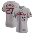 Custom #27 Gray HOU Baseball Shirt Top