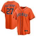 Custom #27 Orange HOU Baseball Shirt Top