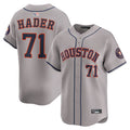 Custom #71 Gray HOU Baseball Shirt Top