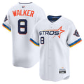 Custom #8 White City Connect HOU Baseball Shirt Top