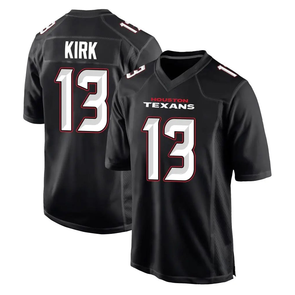 Custom #13 Black HOU Football Shirt Top