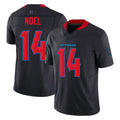 Custom #14 Navy HOU Football Shirt Top