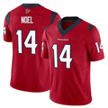 Custom #14 Red HOU Football Shirt Top