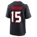 Custom #15 Navy HOU Football Shirt Top